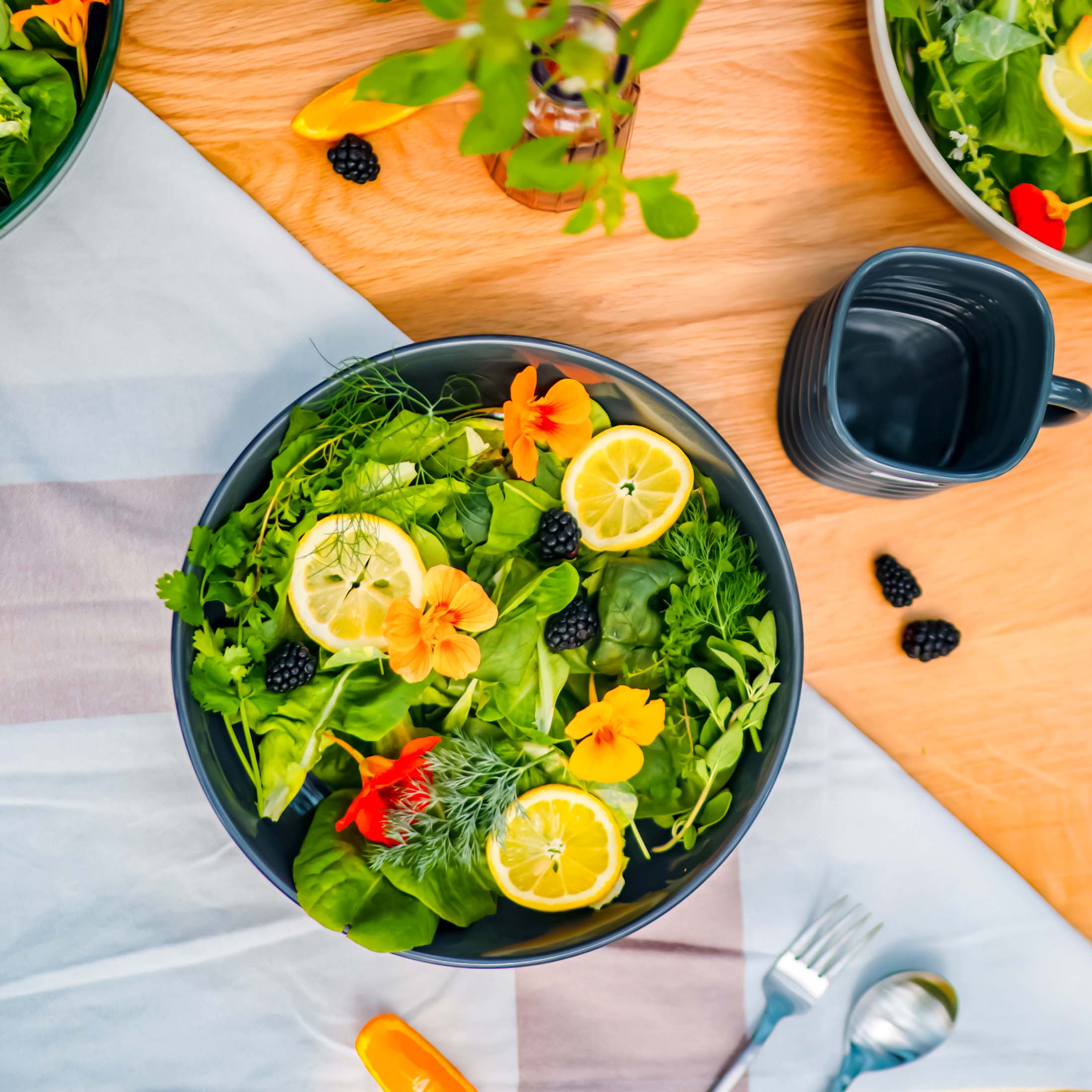 Vego Salad Serving Bowl - 2 Pack - Team Grow