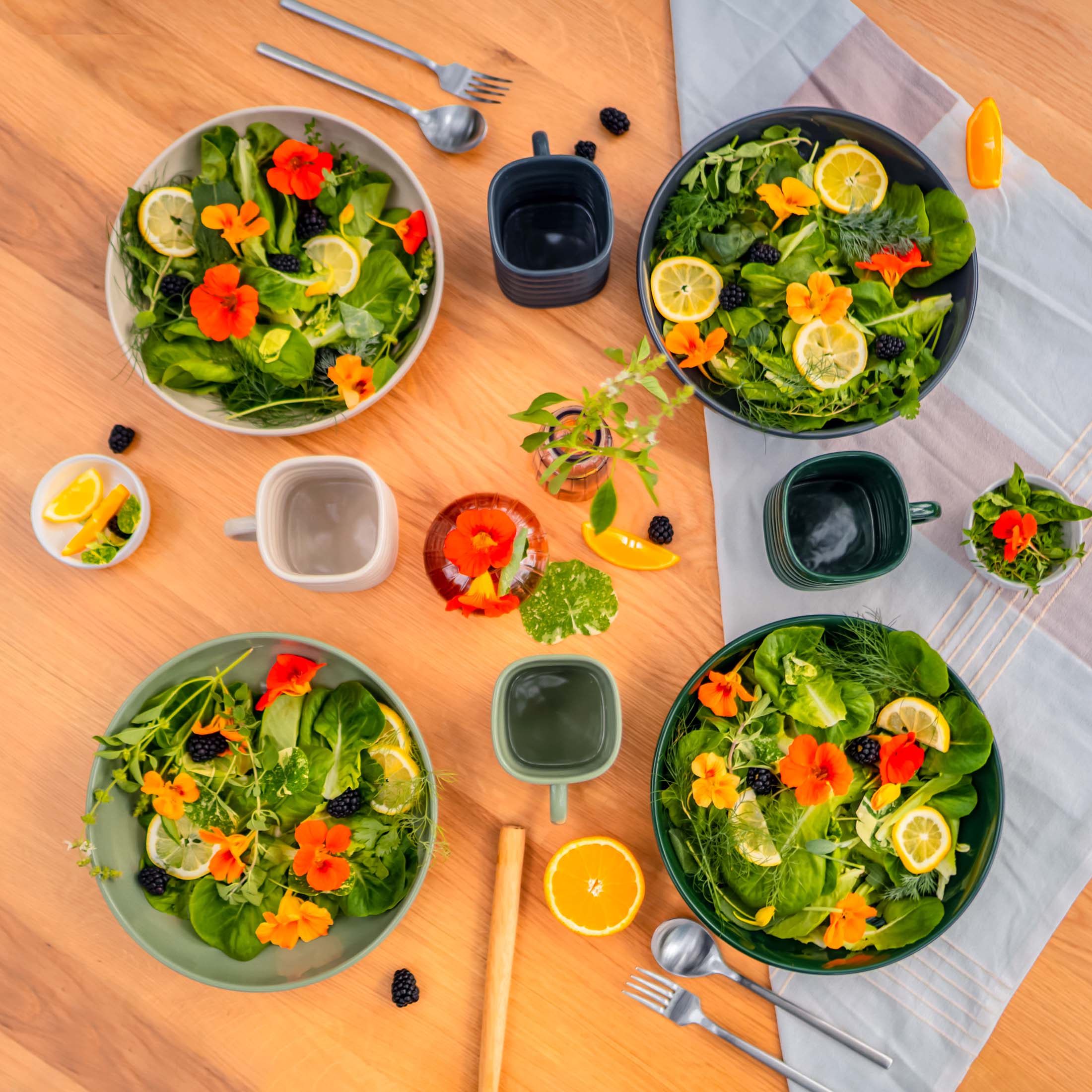 Vego Salad Serving Bowl - 2 Pack - Team Grow