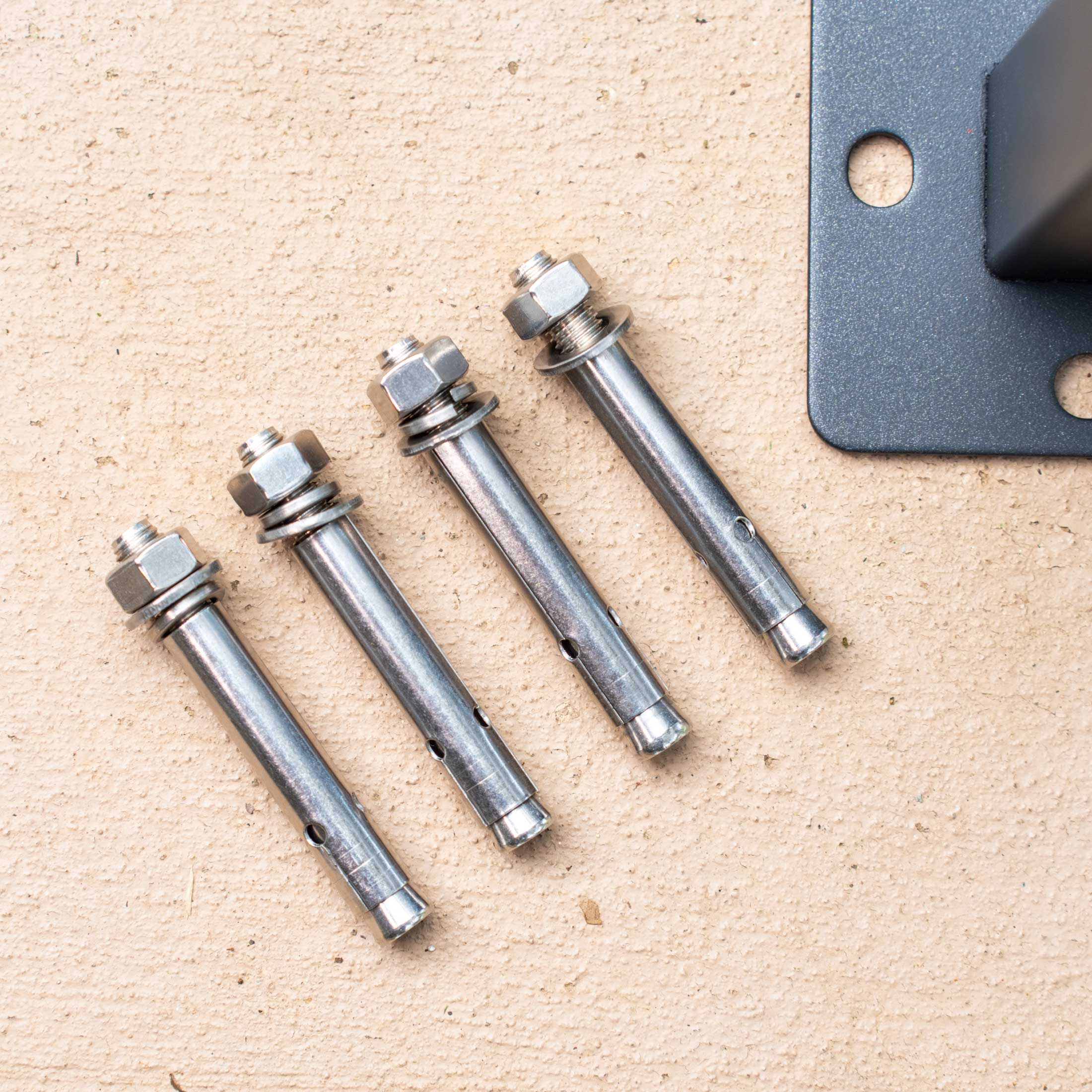 Vego Wedge Anchor Kit For Mounting Post - Team Grow