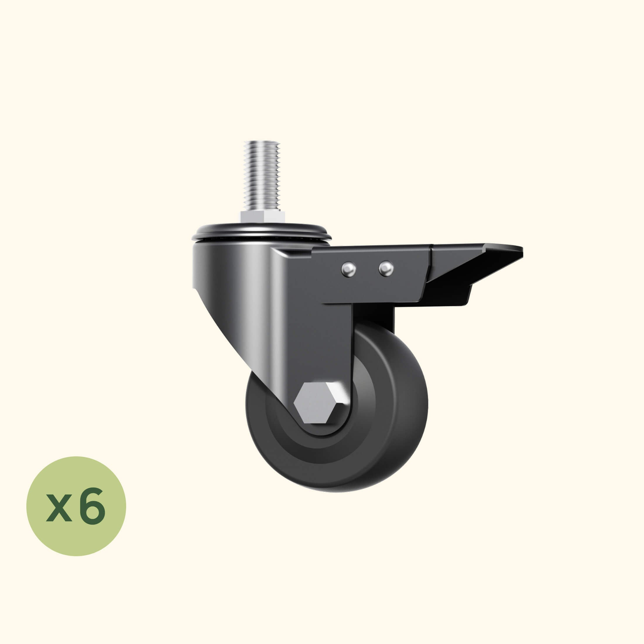 Elevated garden bed casters set of 6